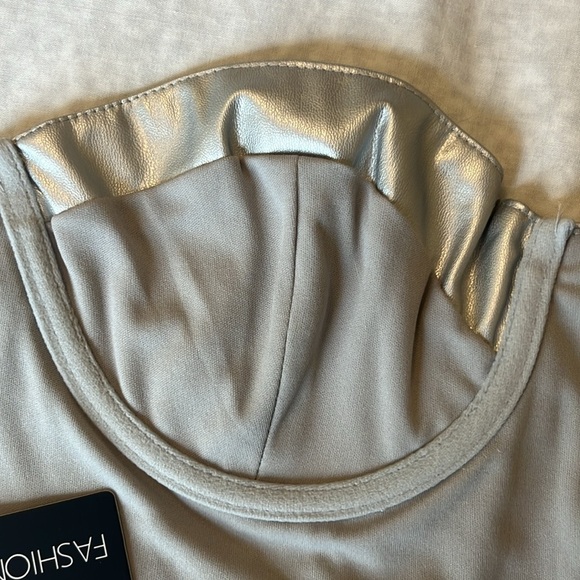 Fashion Nova Bae for Tonight Faux Leather Corset Top - Picture 7 of 13